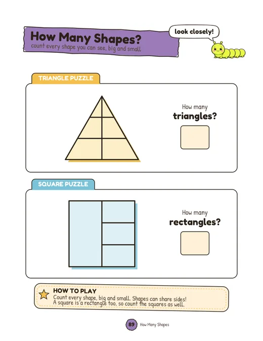 Book 2 puzzle: How Many Shapes